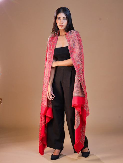Women's Jamawar Wool Shawl